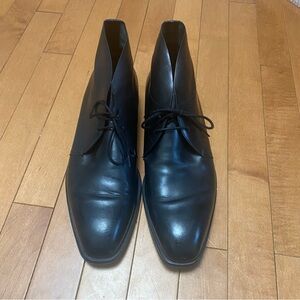 Fratelli Rossetti Black Leather Men's Size 7 Luxury Lace up Desert Ankle Boots